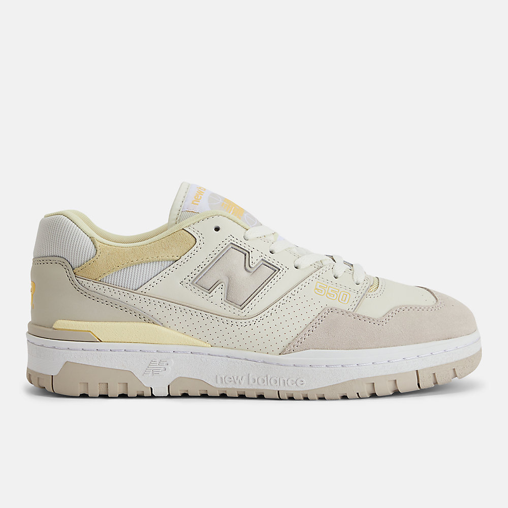 New Balance 550 Shoes Sea Salt with Moonbeam and Dawn Glow